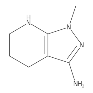 1-Methyl-4,5,6,7-tetrahydro-1H-pyrazolo[3,4-b]pyridin-3-amine Structure