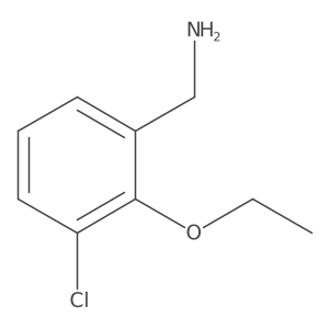 (3-Chloro-2-ethoxyphenyl)methanamine Structure
