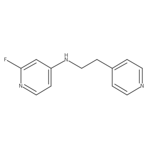 2-fluoro-N-[2-(pyridin-4-yl)ethyl]pyridin-4-amine结构式