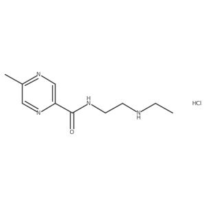 N-(2-(Ethylamino)ethyl)-5-methylpyrazine-2-carboxamide hydrochloride Structure