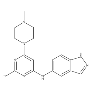 N-(2-chloro-6-(4-methylpiperazin-1-yl)pyrimidin-4-yl)-1H-indazol-5-amine Structure