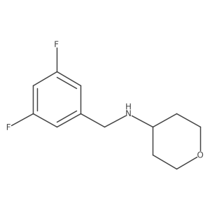 N-(3,5-Difluorobenzyl)tetrahydro-2H-pyran-4-amine Structure
