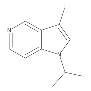 3-Iodo-1-isopropyl-1H-pyrrolo[3,2-c]pyridine结构式