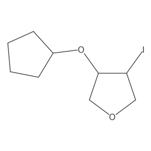3-(Cyclopentyloxy)-4-iodooxolane Structure