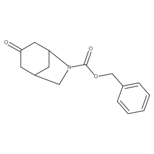 Benzyl 3-oxo-6-azabicyclo[3.2.1]octane-6-carboxylate结构式