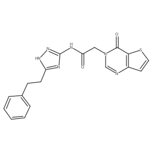 2-(4-oxothieno[3,2-d]pyrimidin-3(4H)-yl)-N-[3-(2-phenylethyl)-1H-1,2,4-triazol-5-yl]acetamide Structure