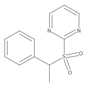 2-[(1R)-1-phenylethanesulfonyl]pyrimidine结构式