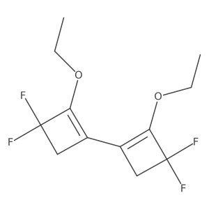 2-Ethoxy-1-(2-ethoxy-3,3-difluorocyclobuten-1-yl)-3,3-difluorocyclobutene结构式