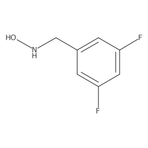 N-[(3,5-difluorophenyl)methyl]hydroxylamine结构式
