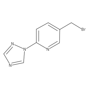 5-(Bromomethyl)-2-(1h-1,2,4-triazol-1-yl)pyridine Structure