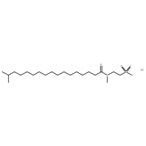 Sodium N-isostearoyl methyltaurate结构式