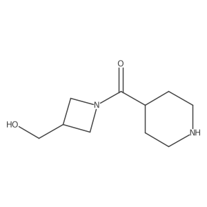 (3-(Hydroxymethyl)azetidin-1-yl)(piperidin-4-yl)methanone Structure