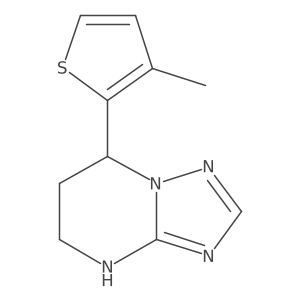 7-(3-methylthiophen-2-yl)-4H,5H,6H,7H-[1,2,4]triazolo[1,5-a]pyrimidine结构式