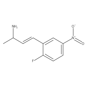 4-(2-Fluoro-5-nitrophenyl)but-3-en-2-amine结构式