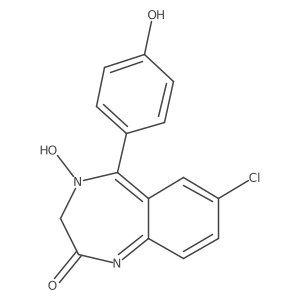 4-Hydroxydemoxepam结构式