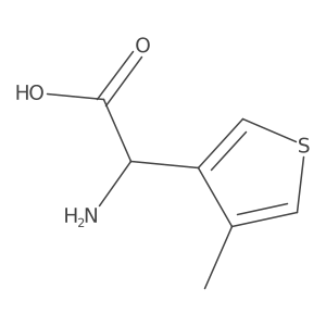2-Amino-2-(4-methylthiophen-3-yl)acetic acid结构式