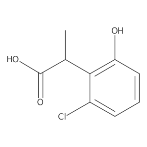 2-(2-Chloro-6-hydroxyphenyl)propanoic acid结构式