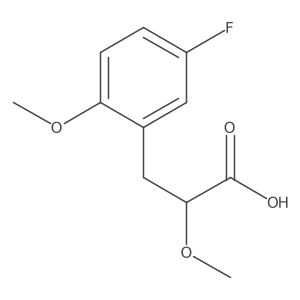 3-(5-Fluoro-2-methoxyphenyl)-2-methoxypropanoic acid结构式