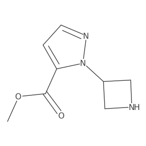 methyl 1-(azetidin-3-yl)-1H-pyrazole-5-carboxylate Structure