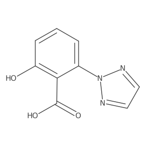 2-Hydroxy-6-(2H-1,2,3-triazol-2-yl)benzoic acid结构式