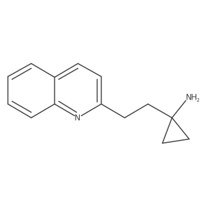 1-[2-(Quinolin-2-yl)ethyl]cyclopropan-1-amine Structure