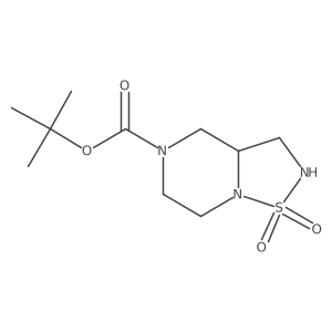 tert-butyl 1,1-dioxo-hexahydro-2H-1lambda6-[1,2,5]thiadiazolo[2,3-a]piperazine-5-carboxylate Structure