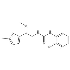 1-(2-Chlorophenyl)-3-(2-methoxy-2-(5-methylthiophen-2-yl)ethyl)urea Structure