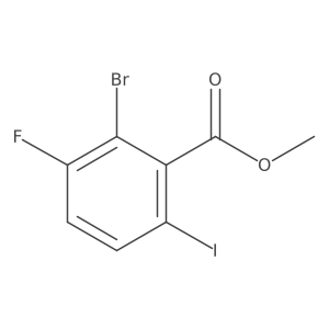Methyl 2-bromo-3-fluoro-6-iodobenzoate结构式