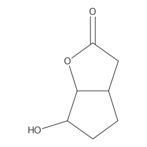 (1beta,5beta)-8beta-Hydroxy-2-oxabicyclo[3.3.0]octan-3-one Structure
