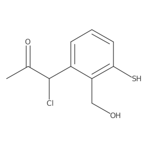 2-(1-Chloro-2-oxopropyl)-6-mercaptobenzylalcohol结构式
