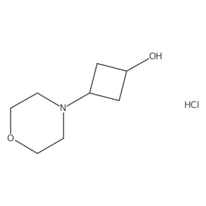 3-(Morpholin-4-yl)cyclobutan-1-ol hydrochloride结构式