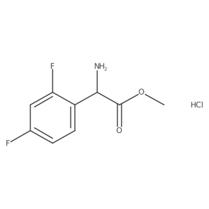Methyl 2-amino-2-(2,4-difluorophenyl)acetate hydrochloride Structure
