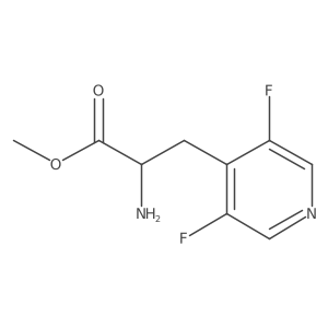 methyl 2-amino-3-(3,5-difluoro-4-pyridyl)propanoate结构式