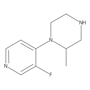 1-(3-Fluoropyridin-4-YL)-2-methylpiperazine结构式