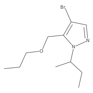 4-bromo-1-sec-butyl-5-(propoxymethyl)-1H-pyrazole Structure