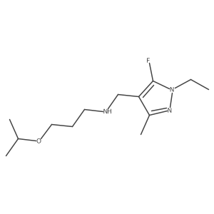 [(1-ethyl-5-fluoro-3-methyl-1H-pyrazol-4-yl)methyl][3-(propan-2-yloxy)propyl]amine Structure