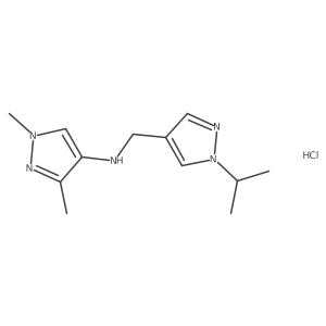 n-[(1-Isopropyl-1h-pyrazol-4-yl)methyl]-1,3-dimethyl-1h-pyrazol-4-amine结构式