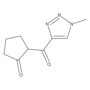 2-(1-Methyl-1H-1,2,3-triazole-4-carbonyl)cyclopentan-1-one Structure