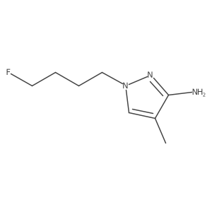 1-(4-fluorobutyl)-4-methyl-1H-pyrazol-3-amine结构式