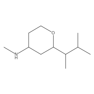2H-Pyran-4-amine, 2-(1,2-dimethylpropyl)tetrahydro-N-methyl- Structure