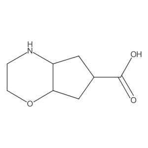 Octahydrocyclopenta[b]morpholine-6-carboxylic acid Structure