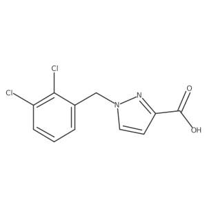 1-[(2,3-dichlorophenyl)methyl]-1H-pyrazole-3-carboxylic acid Structure