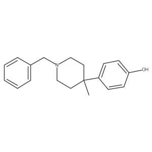 4-(1-Benzyl-4-methylpiperidin-4-yl)phenol结构式