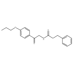 benzyl N-[2-oxo-2-(4-propoxyphenyl)ethyl]carbamate结构式