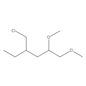 4-(Chloromethyl)-1,2-dimethoxyhexane Structure
