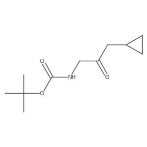 tert-butyl N-(3-cyclopropyl-2-oxopropyl)carbamate Structure