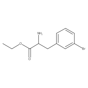 ethyl (2R)-2-amino-3-(3-bromophenyl)propanoate Structure
