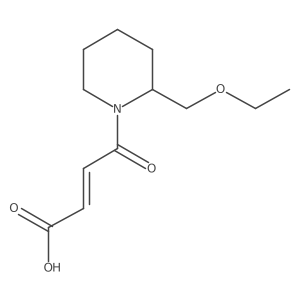 (E)-4-(2-(ethoxymethyl)piperidin-1-yl)-4-oxobut-2-enoic acid结构式