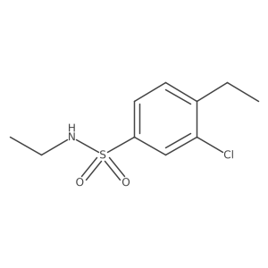 3-chloro-N,4-diethylbenzene-1-sulfonamide结构式