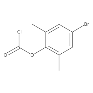 4-Bromo-2,6-dimethylphenyl chloroformate Structure